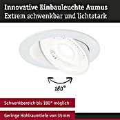 Paulmann LED-Einbauspot (Warmweiß, Durchmesser: 10,5 cm, Weiß, 3 Stk.) | BAUHAUS