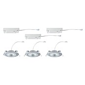 Paulmann Foco LED empotrable Aumus (Blanco cálido, Diámetro: 10,5 cm, Cromo, 3 ud.) | BAUHAUS