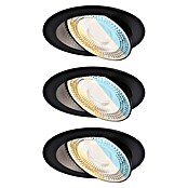 Paulmann LED-Einbauspot (Warmweiß, Durchmesser: 10,5 cm, Schwarz, 3 Stk.) | BAUHAUS