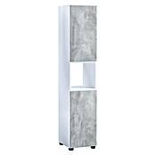 VCM Flandu Hochschrank (B x T x H: 31 x 30 x 160 cm, Weiß/Beton-Optik, Matt) | BAUHAUS