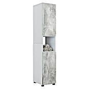 VCM Flandu Hochschrank (B x T x H: 31 x 30 x 160 cm, Weiß/Beton-Optik, Matt) | BAUHAUS