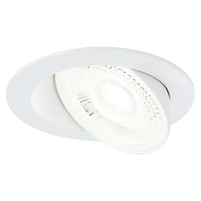Paulmann Foco LED empotrable Aumus - Blanco cálido, Diámetro: 10,5 cm, Blanco, 3 ud. - Foco LED empotrable blanco con cabezal de foco ajustable y diseño moderno para una iluminación de acento elegante.