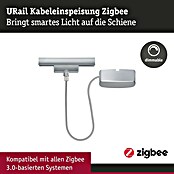 Paulmann URail Stromeinspeisung (100 cm, 100 W, Chrom matt, Inkl. Endkappe) | BAUHAUS