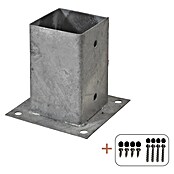 Plus Aufschraubhülse für Pfosten 9 cm (L x B x H: 15 x 15 x 15 cm, Silber) | BAUHAUS