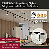 Paulmann URail Stromeinspeisung (100 cm, 100 W, Schwarz matt, Inkl. Endkappe) | BAUHAUS