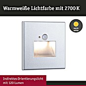 Paulmann LED-Wandstrahler (2,2 W, L x B x H: 4,2 x 8 x 8 cm, Chrom matt, Warmweiß) | BAUHAUS