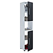 VCM Flandu Hochschrank (B x T x H: 31 x 30 x 160 cm, Weiß/Schwarz, Matt) | BAUHAUS