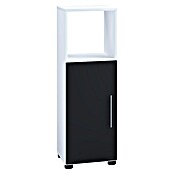 VCM Flandu Midischrank (B x T x H: 31 x 32 x 93 cm, Weiß/Schwarz, Matt) | BAUHAUS