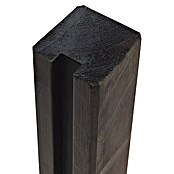 Plus Zaunpfosten Massivholz (Höhe: 188 cm, 9 x 9 cm, Schwarz, Holz, Anfangs-/Endpfosten) | BAUHAUS