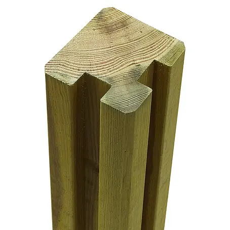 Plus  Holzpfosten 2 Nuten Ecke