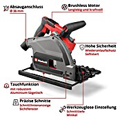 Einhell Professional Power X-Change 18V Akku-Tauchsäge TP-PS 18/165 LI BL-Solo (18 V, Ohne Akku, Leerlaufdrehzahl: 5 000 U/min) | BAUHAUS