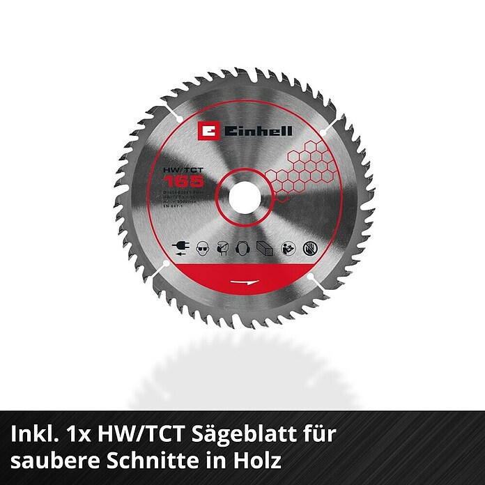 Einhell Professional Power X-Change 18V Akku-Tauchsäge TP-PS 18/165 LI BL-Solo (18 V, Ohne Akku, Leerlaufdrehzahl: 5 000 U/min) | BAUHAUS