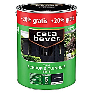 Cetabever Buitenbeits Schuur & Tuin Antraciet (Antraciet, 3 l, Zijdeglans)