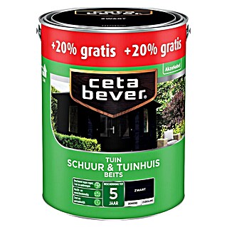 Cetabever Buitenbeits Schuur & Tuin Zwart (Zwart, 3 l, Zijdeglans)