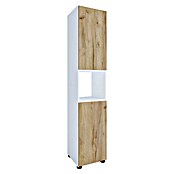 VCM Flandu Hochschrank (B x T x H: 31 x 30 x 160 cm, Weiß/Honig-Eiche, Matt) | BAUHAUS