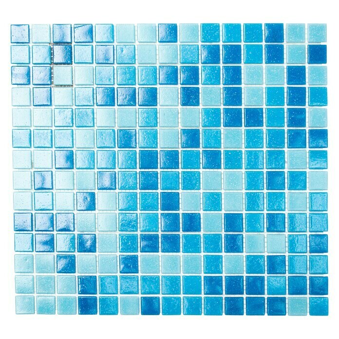Mozaïektegel Quadrat Mix GM A 321 (32,7 x 30,5 cm, Blauw)
