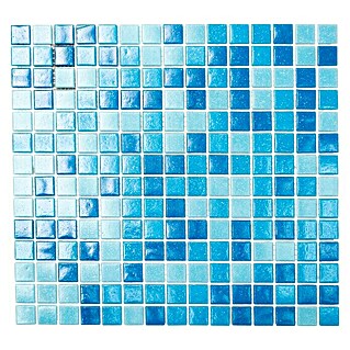 Mozaïektegel Quadrat Mix GM A 321 (32,7 x 30,5 cm, Blauw, Mat)