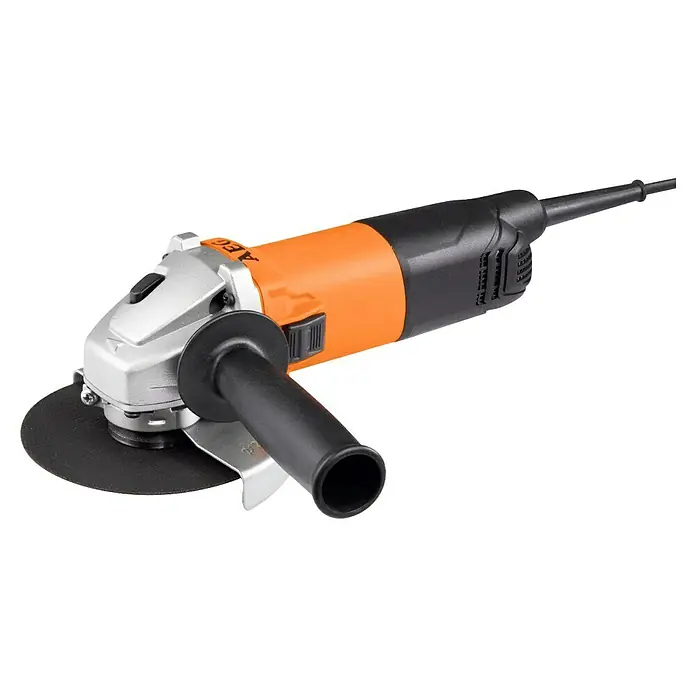 AEG Elektro-Winkelschleifer WS 8-125 S - 800 W, Durchmesser Scheibe: 125 mm, Leerlaufdrehzahl: 12.000 U/min - AEG Winkelschleifer, ein leistungsstarkes Elektrowerkzeug für Schleif- und Trennarbeiten, mit ergonomischem Griff für sichere Handhabung.