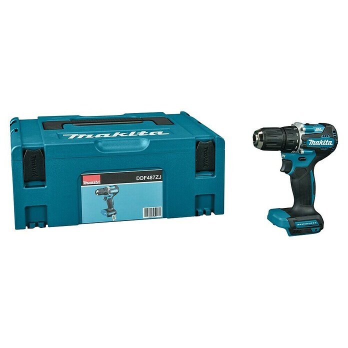 Makita LXT 18V Accuschroefboormachine DDF487ZJ (Max. draaimoment: 40 Nm, Aantal versnellingen: 21 st.) | BAUHAUS