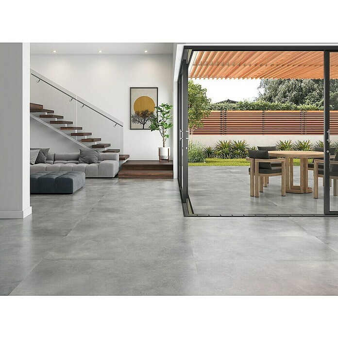 Halcón Pavimento porcelánico Energy (120 x 60 cm, Gris, Mate, Rectificado, Espesor: 9,5 mm) | BAUHAUS