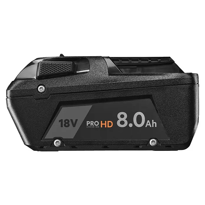 AEG Pro 18V Akku L1880SHD - 18 V, 8 Ah, Li-Ionen - Schwarzer 18V PRO HD 8.0Ah Lithium-Ionen Akku für Elektrowerkzeuge mit Torxschrauben.