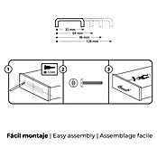 Rei Tirador para muebles 2279 (Distancia entre orificios: 96 mm, Plateado, Mate, 4 ud.) | BAUHAUS