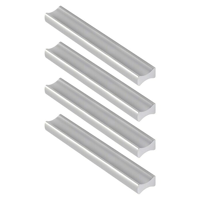 Rei Tirador para muebles 2279 (Distancia entre orificios: 96 mm, Plateado, Mate, 4 ud.) | BAUHAUS