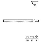 Rei Tirador para muebles 2279 (Distancia entre orificios: 96 mm, Plateado, Mate, 4 ud.) | BAUHAUS