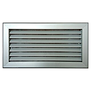 Rejilla de ventilación lama móvil (40 x 20 cm, Gris)