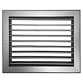 Rejilla de ventilación lama fija (40 x 20 cm, Gris)
