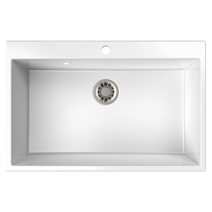 Atron Fregadero encastrable Atlas (51,6 x 78,6 cm, Blanco, Mate) | BAUHAUS