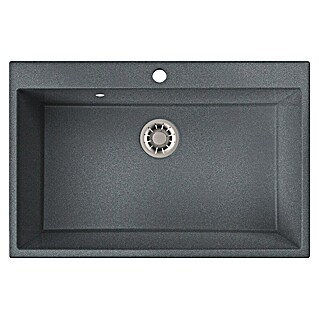 Atron Fregadero encastrable Atlas (51,6 x 78,6 cm, Silver, Brillante)