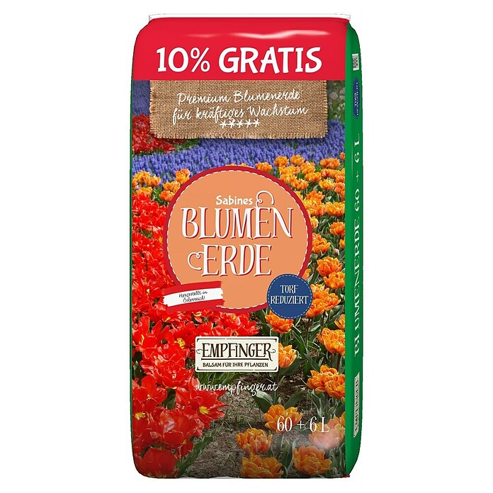 Empfinger Blumenerde 60l + 10% Gratis (66 l, Torfreduziert) | BAUHAUS