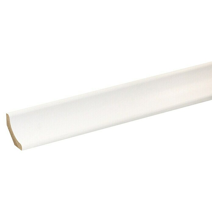 Hohlkehlleiste (L x B x H: 240 cm x 22 mm x 22 mm, MDF/Folie Weiß) | BAUHAUS