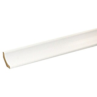 Hohlkehlleiste (L x B x H: 240 cm x 22 mm x 22 mm, MDF/Folie Weiß)