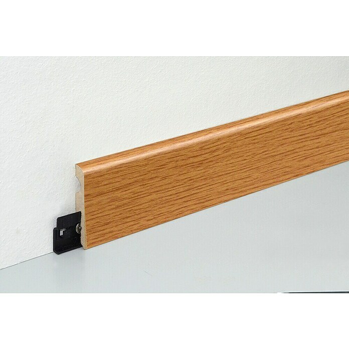Sockelleiste FU007L (L x B x H: 2 400 x 10 x 58 mm, MDF, Eiche Natur) | BAUHAUS