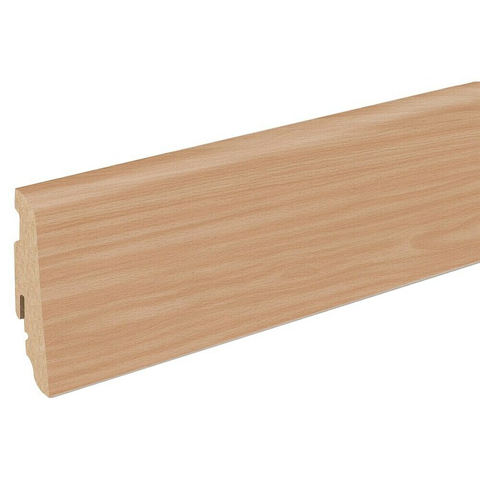 Sockelleiste FUO60L (2 400 x 19 x 58 mm, MDF, Buche hell) | BAUHAUS