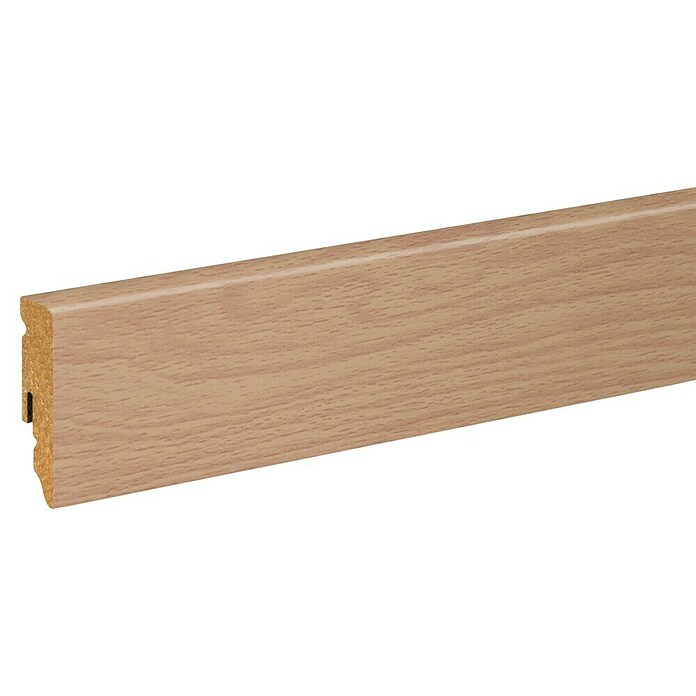 Sockelleiste FU062L (L x B x H: 2 400 x 15 x 58 mm, MDF, Buche) | BAUHAUS