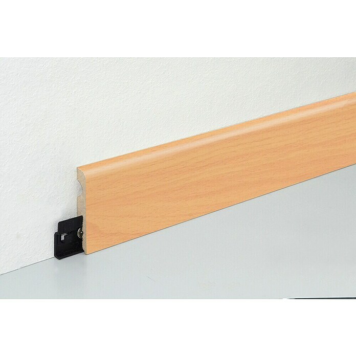 Sockelleiste FU007L (L x B x H: 2 400 x 10 x 58 mm, MDF, Erftbuche) | BAUHAUS