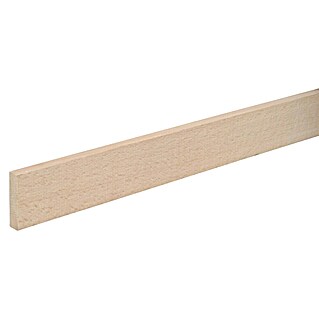 Rechteckleiste (2 100 x 10 x 40 mm, Holz, Buche)
