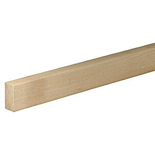 Flachleiste (210 cm x 20 mm x 40 mm, Buche, Massiv, Naturbelassen, 1 Stk.)