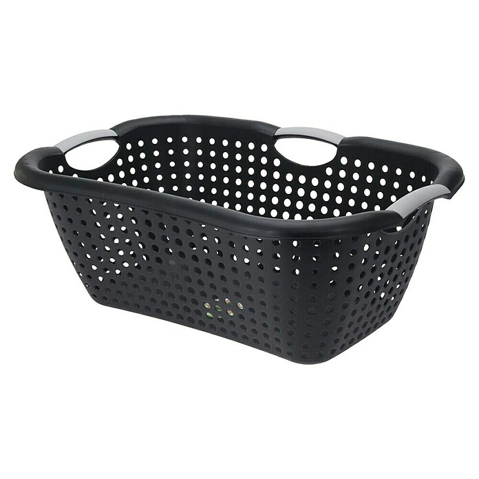 Wasmand (Zwart, l x b x h: 40 x 60 x 22 cm, 26 l) | BAUHAUS