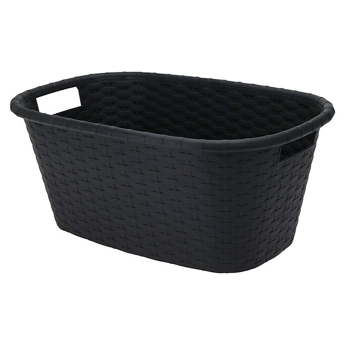 Wasmand (Zwart, 60 x 40 x 25 cm, 30 l) | BAUHAUS