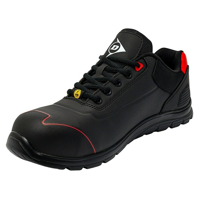Dunlop Zapato bajo de seguridad Matt (39, Clase de protección según EN ISO 20345: S3, Negro) | BAUHAUS