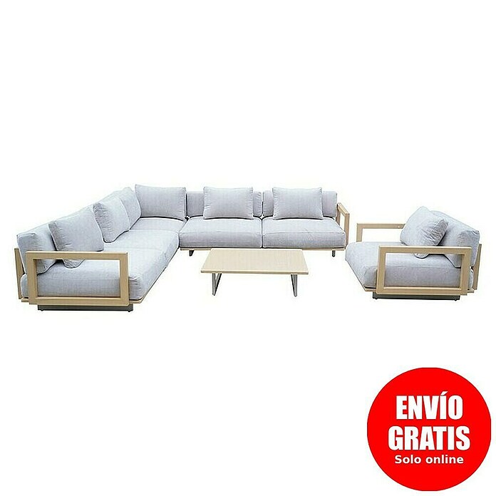Sunfun Conjunto de muebles Camelia (7 pzs., Marrón) | BAUHAUS