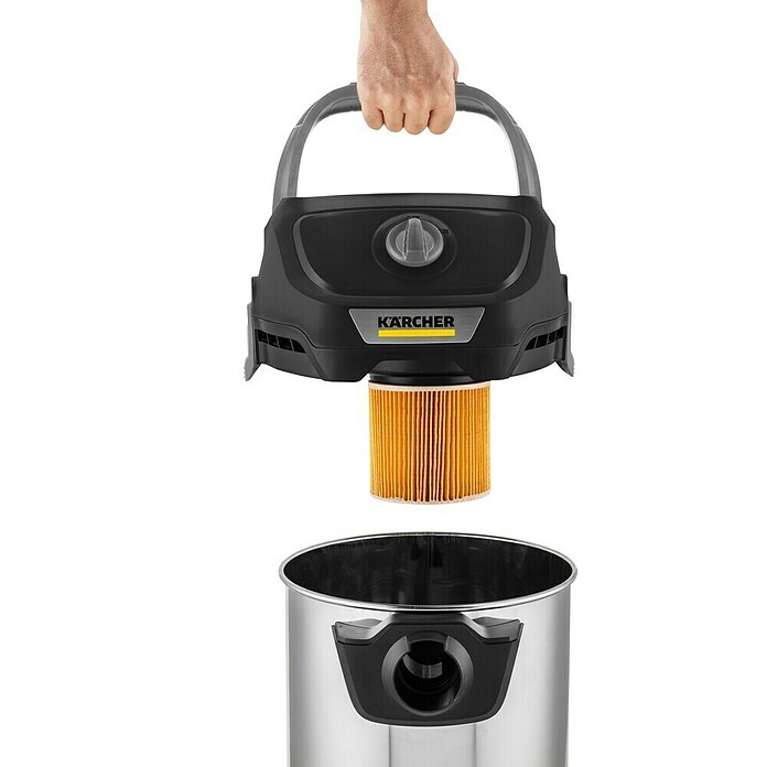 Kärcher Električni usisivač za mokro i suho usisavanje KWD 3 S V-17/4/20 Anniversary Edition  (1.000 W, Zapremina spremnika: 17 l, S vrećicom) | BAUHAUS