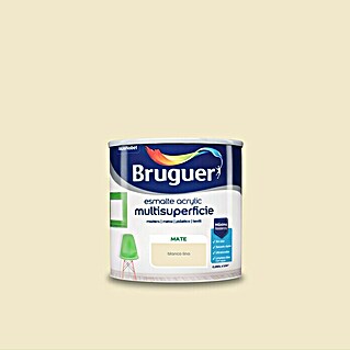 Bruguer Esmalte de color Acrylic Multisuperficie (Blanco Lino, 250 ml, Mate)