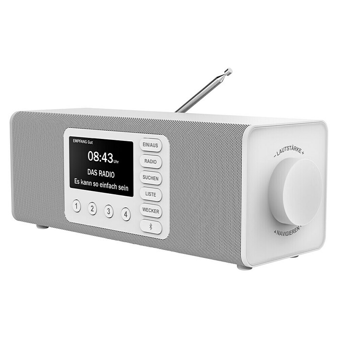 Hama Radio DR2002BT digital Bluetooth (174.928 - 239.200 MHz (DAB/DAB+), Weiß) | BAUHAUS