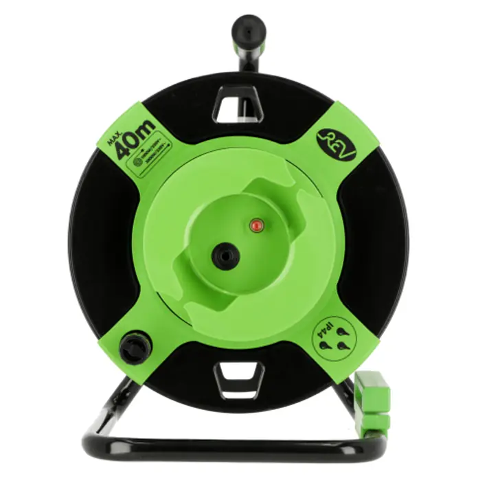 Leer-Kabeltrommel REV-576 - Kunststoff, Passend für Kabel: 40 m Kabel H05RR-F 3G1,5 mm² oder H07RN-F 3G1,5 mm², IP20