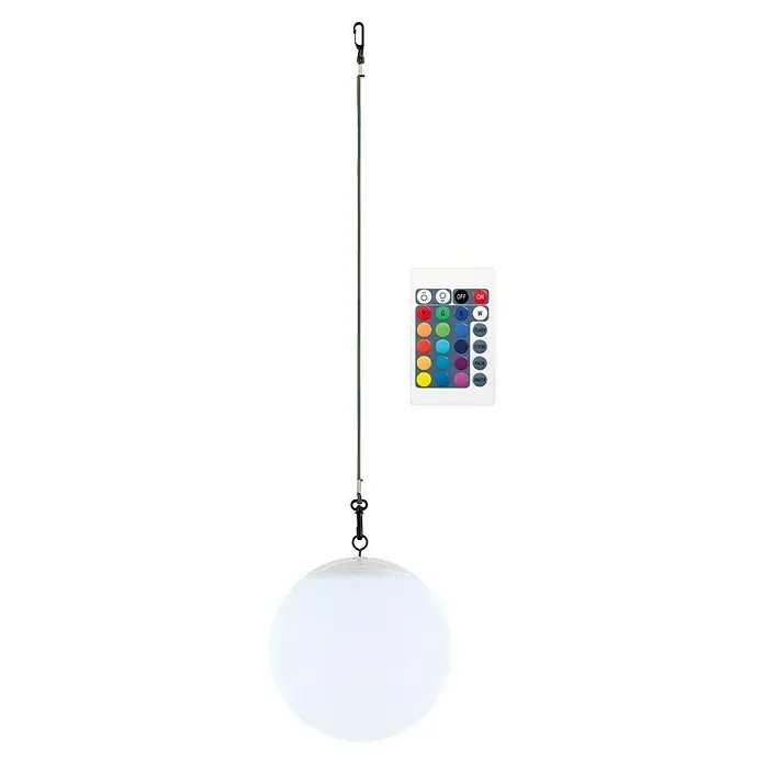 Schwaiger Solar-HängeleuchteØ x H: 20 x 180 cm, Weiß, IP44